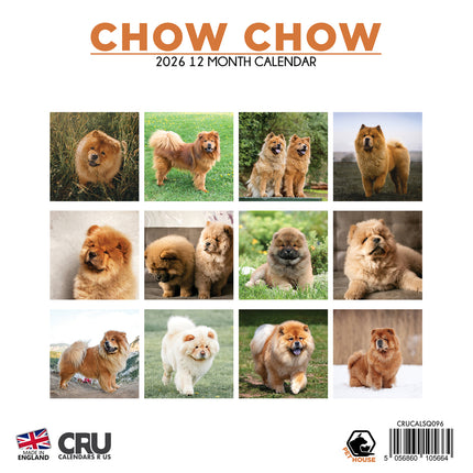 CalendarsRUs Chow Chow Kalender 2026