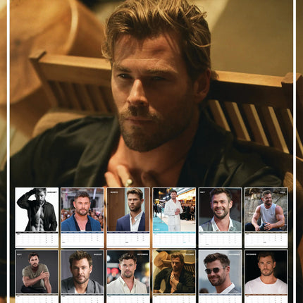 CalendarsRUs Chris Hemsworth A3 Kalender 2027