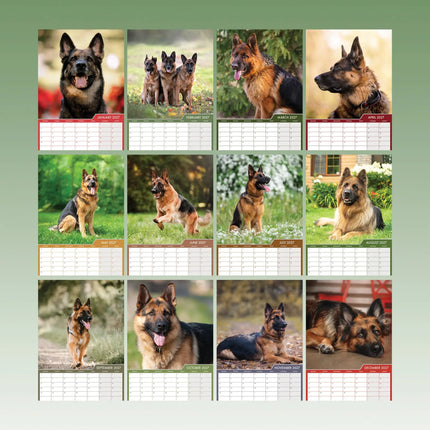 CalendarsRUs Duitse Herder A3 Kalender 2027