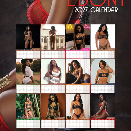 CalendarsRUs Ebony Vrouwen A3 Kalender 2027