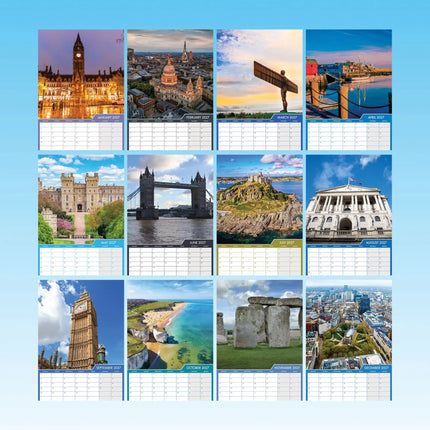 CalendarsRUs Engeland A3 Kalender 2027