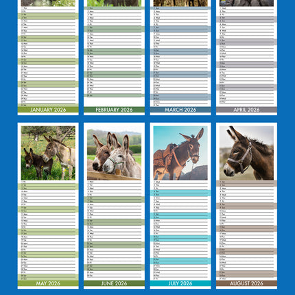 CalendarsRUs Ezel Slimline Kalender 2026