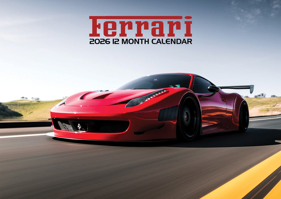 CalendarsRUs Ferrari A3 Kalender 2026