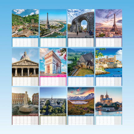 CalendarsRUs Frankrijk A3 Kalender 2027