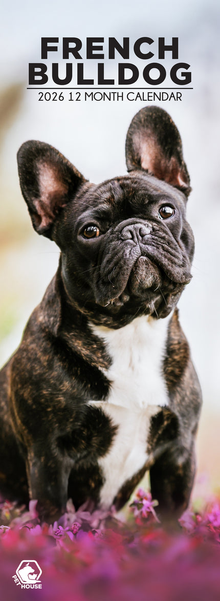 CalendarsRUs Franse Bulldog Slimline Kalender 2026