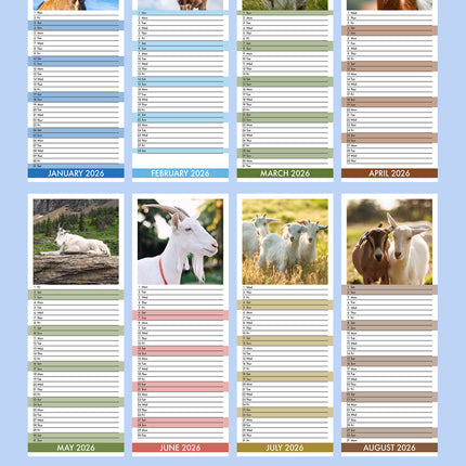 CalendarsRUs Geiten Slimline Kalender 2026