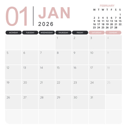CalendarsRUs Giraffe Kalender 2026