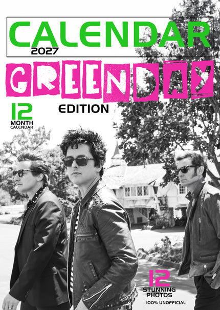 CalendarsRUs Green Day A3 Kalender 2027