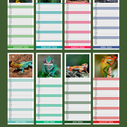 CalendarsRUs Hagedissen Slimline Kalender 2026