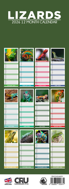 CalendarsRUs Hagedissen Slimline Kalender 2026