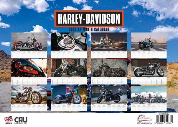 CalendarsRUs Harley Davidson A3 Kalender 2027