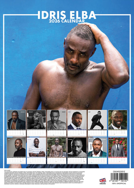 CalendarsRUs Idris Elba Kalender 2026