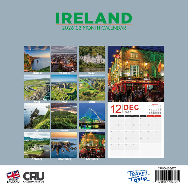 CalendarsRUs Ierland Kalender 2026