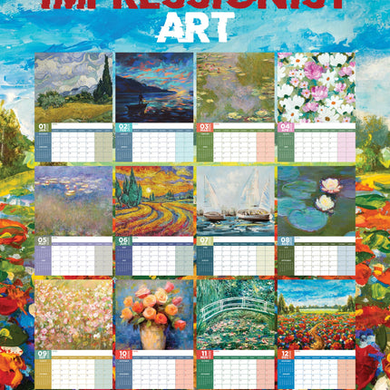 CalendarsRUs Impressionist A3 Kalender 2026