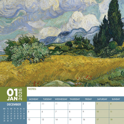 CalendarsRUs Impressionist A3 Kalender 2026