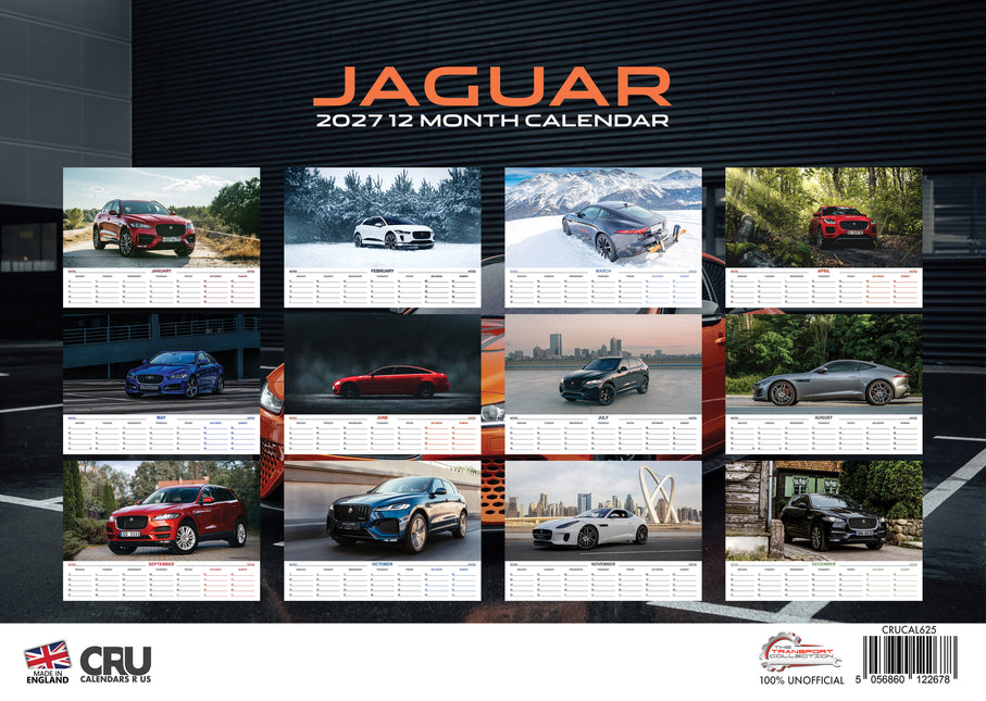 CalendarsRUs Jaguar A3 Kalender 2027