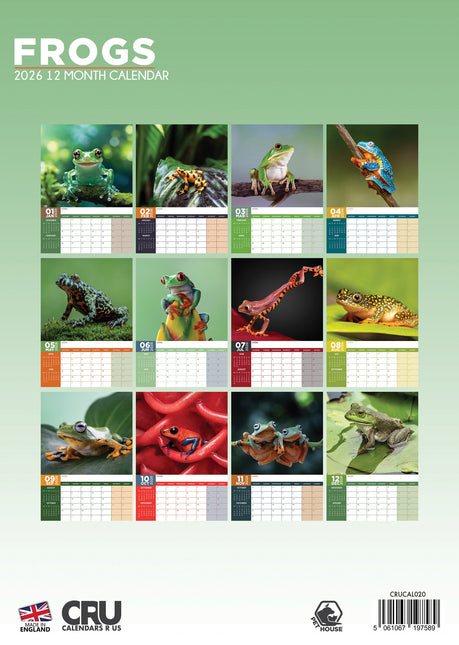 CalendarsRUs Kikker A3 Kalender 2026