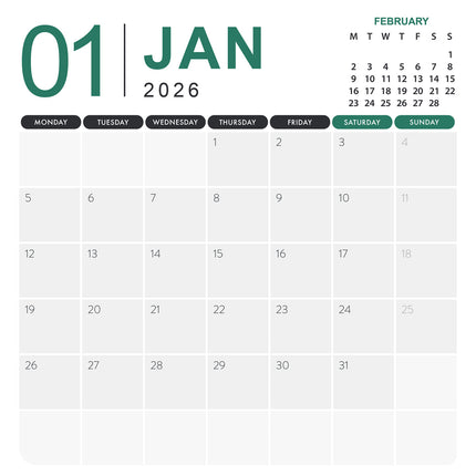 CalendarsRUs Kikker Kalender 2026
