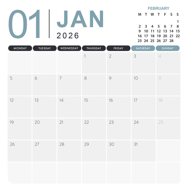 CalendarsRUs Koeien Kalender 2026