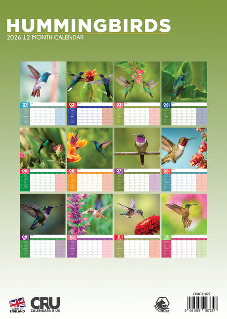 CalendarsRUs Kolibrie A3 Kalender 2026