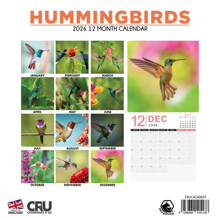 CalendarsRUs Kolibrie Kalender 2026