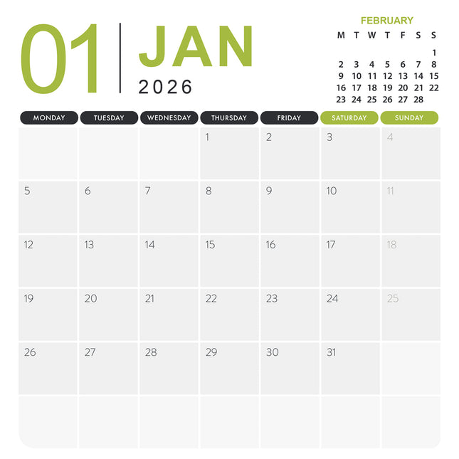 CalendarsRUs Konijnen Kalender 2026