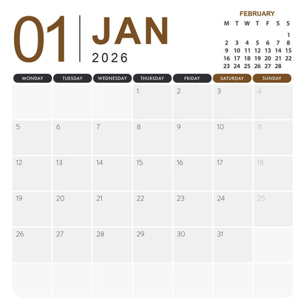 CalendarsRUs Labrador Retriever Blond Kalender 2026