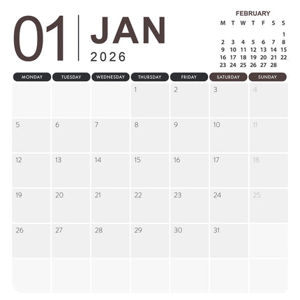 CalendarsRUs Labrador Retriever Bruin Kalender 2026