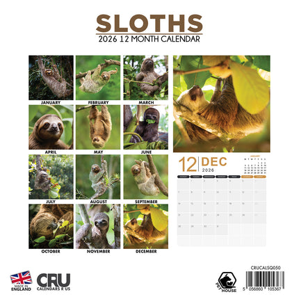 CalendarsRUs Luiaard Kalender 2026