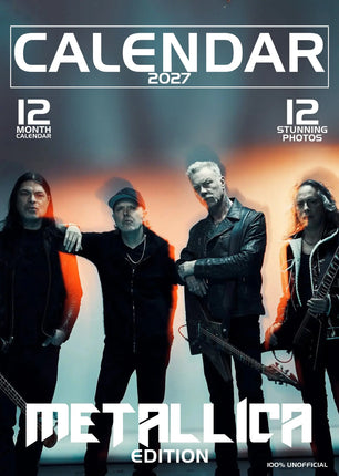 CalendarsRUs Metallica A3 Kalender 2027