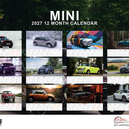 CalendarsRUs Mini A3 Kalender 2027