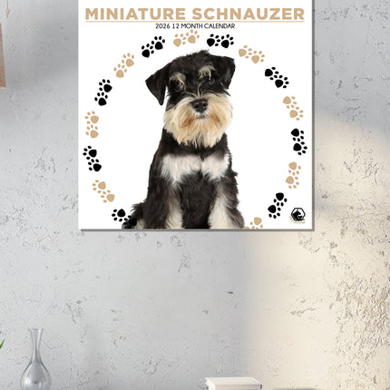 CalendarsRUs Miniatuur Schnauzer Kalender 2026