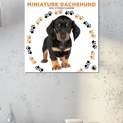 CalendarsRUs Miniatuur Teckel Kalender 2026