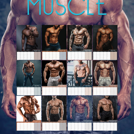CalendarsRUs Muscle Men A3 Kalender 2026