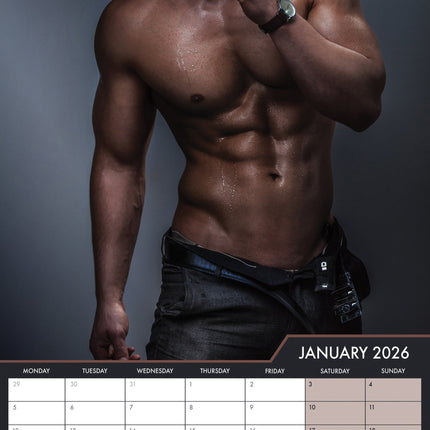 CalendarsRUs Muscle Men A3 Kalender 2026