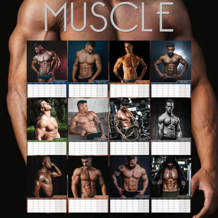 CalendarsRUs Muscle Men A3 Kalender 2027