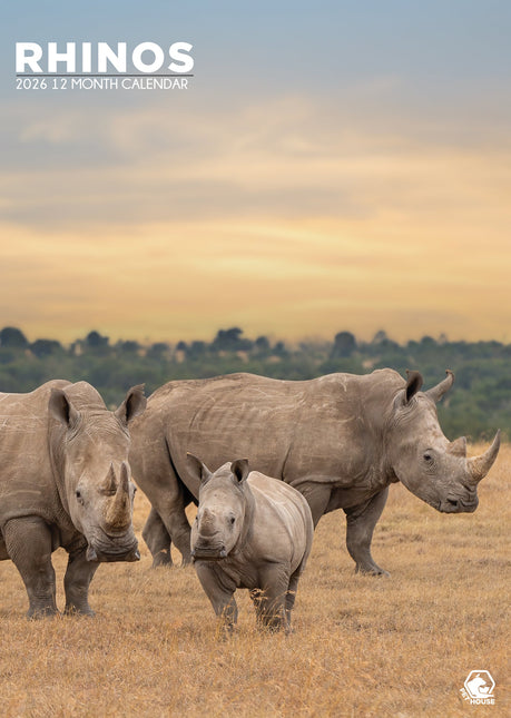CalendarsRUs Neushoorn A3 Kalender 2026