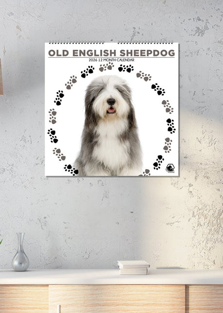 CalendarsRUs Old English Sheepdog Kalender 2026