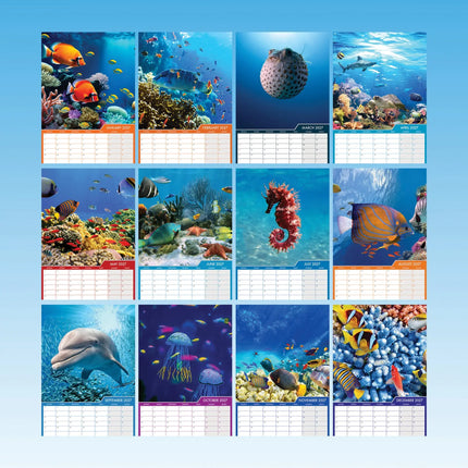 CalendarsRUs Onderwaterwereld A3 Kalender 2027