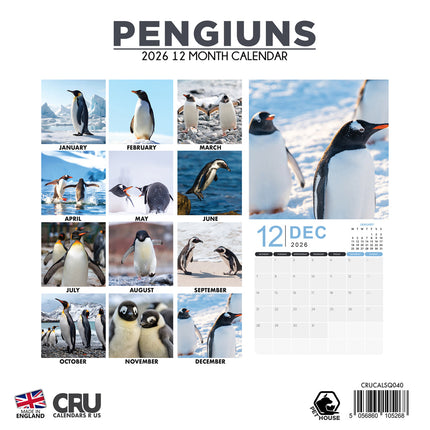 CalendarsRUs Pinguins Kalender 2026