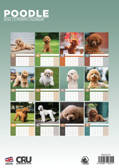 CalendarsRUs Poedel A3 Kalender 2026
