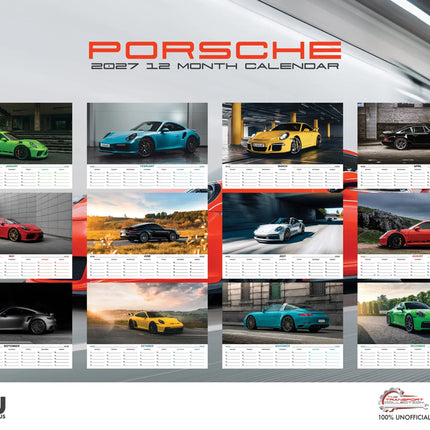 CalendarsRUs Porsche A3 Kalender 2027