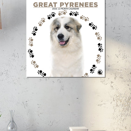 CalendarsRUs Pyreneese Berghond Kalender 2026