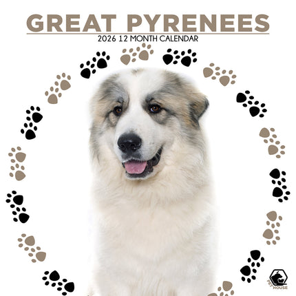 CalendarsRUs Pyreneese Berghond Kalender 2026