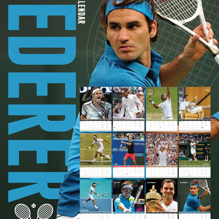CalendarsRUs Roger Federer A3 Kalender 2027