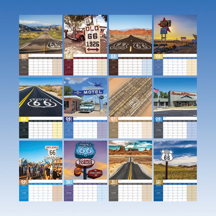 CalendarsRUs Route 66 A3 Kalender 2026