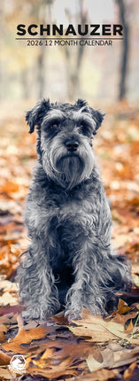 CalendarsRUs Schnauzer Slimline Kalender 2026