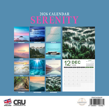 CalendarsRUs Serenity Kalender 2026