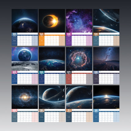 CalendarsRUs Space Bound A3 Kalender 2026