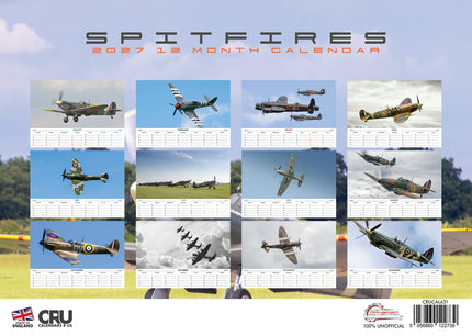 CalendarsRUs Spitfires A3 Kalender 2027